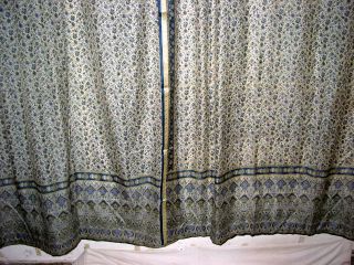 silk sari window curtains with floral Print certainly make an elegant