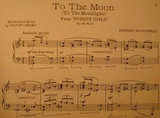 vintage to the moon sheet music edward macdowell