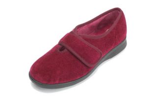 Womens Extra Wide Fitting Velcro Slippers 2E 4E Width