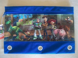 Disney Toy Story 3 Ring Binder Pencil Pouch By National Design, NEW IN