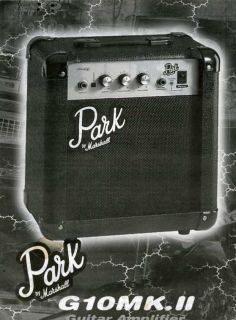 Marshall Park G10 MKII Guitar Amp Manual