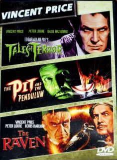 Edgar Allan Poe Tales of Terror Pit and the Pendulum Raven DVD Vincent