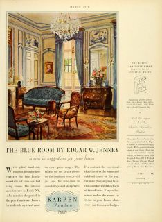  Furniture Interior Luis XV Interior Design Blue Room Edgar Jenney
