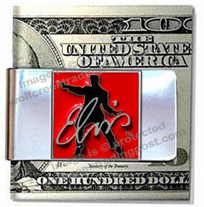 New Elvis Money Clip Diamond Cut Elvis Presley Autograph Cool Gift Hot