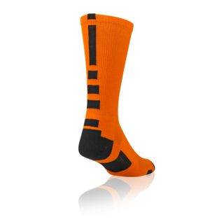 New TCK Elite Baseline Basketball Socks Orange Black proDRI L