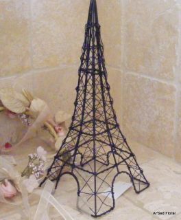 Wire Eiffel Tower Home Decor Jewelry Stand 12 Black Metal