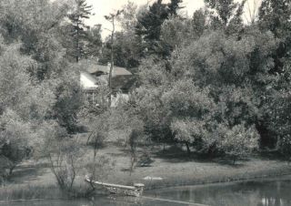 Elk Rapids MI Island House View 1950 RPPC Postcard Antrim County