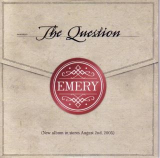 Emery The Question RARE Promo Sampler CD Acoustic TRX
