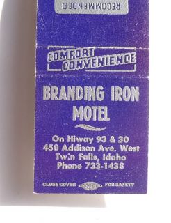  Branding Iron Motel 450 Addison Ave West Twin Falls ID Idaho