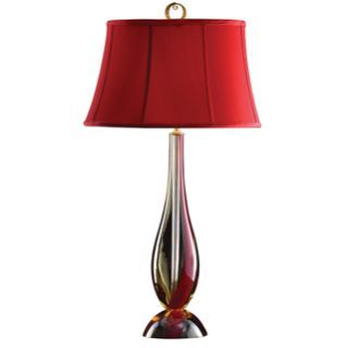 waterford evolution red amber table lamp evolution by waterford