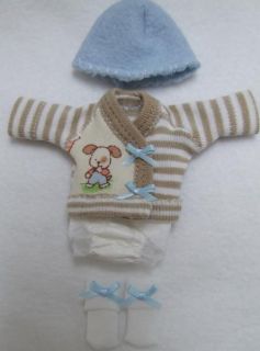 Ellery Kish OOAK Baby Doll 4 PC Diaper Shirt Clothes Outfit 5 6 Puppy