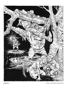 Will Eisner RARE Spirit Swamp Rescue Print 1977 NCS B w Art NM NR