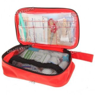New Emergency First Aid Kit Bag Red