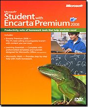 Microsoft Student Encarta Premium 2008 French Etudes