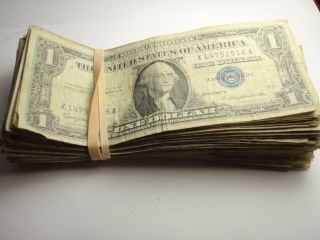 100 1957 Silver certificates notes paper money 5a