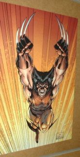 Just In Last One X men Wolverine by Jim Lee Marvel Comics Poster