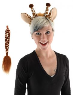 Giraffe Ears Tail Adult Child Kids Costume Kit Elope New