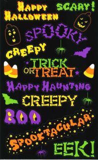 Mrs Grossman Sticker Spooky Captions Boo Eek Creepy