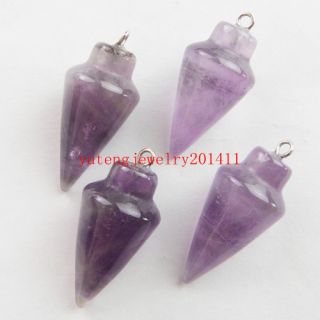 Hot Wholesale Mesmerizing Mixed Gemstone Pendulum Pendant Bead 4pcs