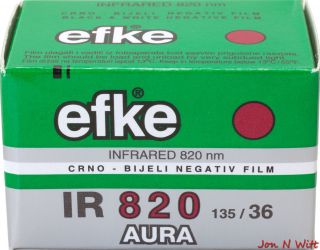 Efke IR820 Aura Infrared 135 35mm x 36 Exposures 1 Roll Infrared Maco