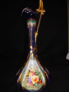 19c Antique Hand Painted Vase English French 2