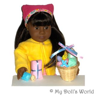 EASTER BASKET 6 GIFTS TO OPEN FITS MY AMERICAN GIRL DOLL~GIFT~NELLIE