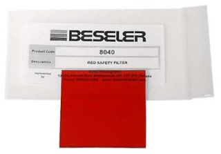 Red safety filter for all Beseler enlargers with under lens filter