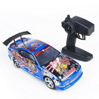 ELECTRIC RC CAR DRIFT Racing Car 1 14 REMOTE Controlled 4WD BLUE US
