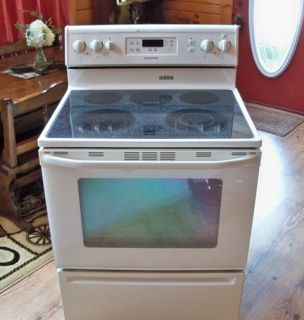 Maytag Glass Top Electric Range with Hood