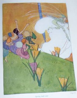 1915 Flower Fairies 12 Maginel Wright Enright Color Plates Near Fine