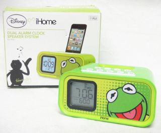 Ekids iHome Kermit The Frog Dual Alarm Clock Speaker System for iPod