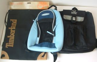  Backpacks Lot Timberland Cinch Sack Speedo Nautical Swim Bag Eastport