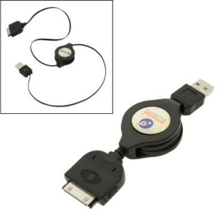 Emerge Retrak iPod iPhone Retractable USB2 0 Sync Charger Cable Travel