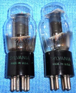 Sylvania 2A5 Vacuum Tubes   Audio for Crosley Midwest RCA