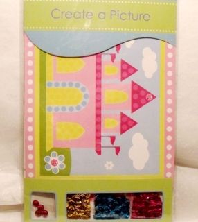 CREATE A PICTURE CRAFT KIT CASTLE Simple Easy Child Kids Art Activity