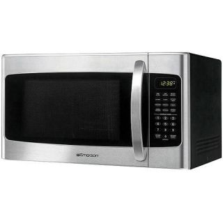 Emerson 1.1 cu ft Microwave Oven Stainless Steel Front Finish