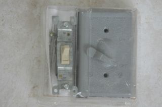 Sigma Electric Single Pole Switch Kit Weather Proof Grey