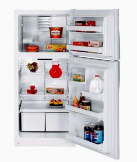 GE 18 CF Top Freezer Refrigerator White Energy Star RH