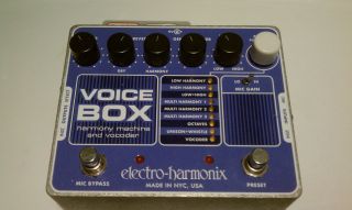 Electro Harmonix Voice Box vocoder harmony guitar pedal autotune