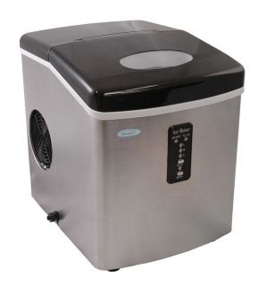  Stainless Steel Portable Ice Maker Electronic Controls New