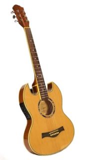  STOCK THIN LINE SG ACOUSTIC / ELECTRIC DOUBLE CUTAWAY GUITAR