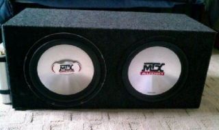 12 MTX Thunder Subs in Box with Eclipse Amp and Monster Capacitor