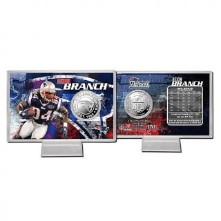  Fan New England 2012 NFL Silver Plated Coin Card   Deion Branch
