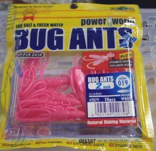 ECOGEAR Bug Ants 2inch 019 Pink Glow Luminous Color