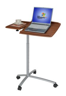 Ergonomic Adjustable Computer Cart Desk Mahogany $150
