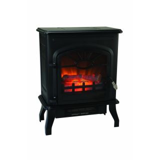 1500 Watt Wood Stove Style Electric Heater Flame Effect