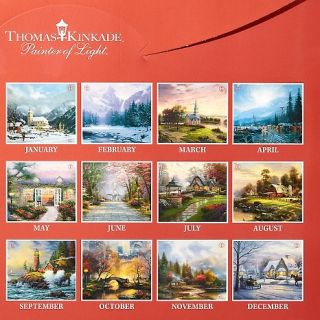 Thomas Kinkade 2013 Glory of the Seasons Wall Calendar and Painter of