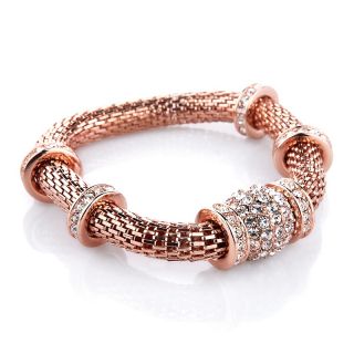 Colleen Lopez Friendship Ball Mesh Crystal Stretch Bracelet