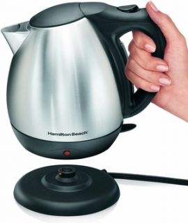 Hamilton Beach Electric Kettle Stainless Steel 10 Cup Teapot Hot Water
