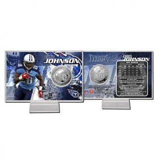 2012 NFL Silver Plated Coin Card by The Highland Mint   Chris Johnson